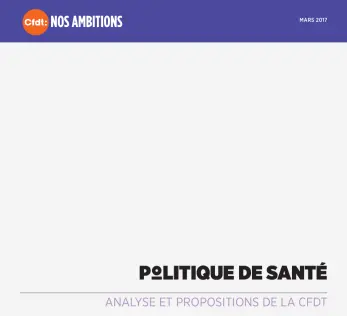 Visuel Nos ambitions - Politique de santé - Analyse et propositions de la CFDT