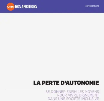 Visuel Nos ambitions - La perte d'autonomie