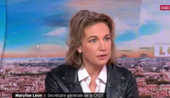 Marylise Léon sur le plateau de LCI mercredi 8 janvier