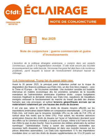 couverture du document avec le logo eclairage et le titre ainsi que le début du texte
