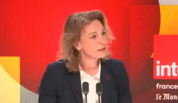 Marylise Léon sur le plateau de 