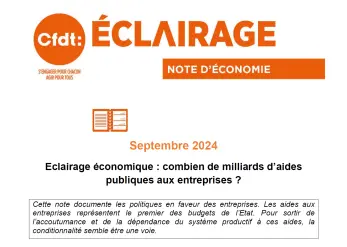 Eclairage économique : combien de milliards d’aides publiques aux entreprises ?