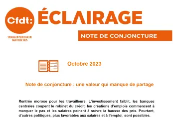 Brief conjoncture octobre 2023 - une valeur qui manque de partage